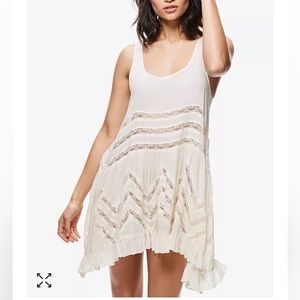 FREE PEOPLE Intimately Trapeze Polka Dot Mini Dress, sz S Excellent Condition